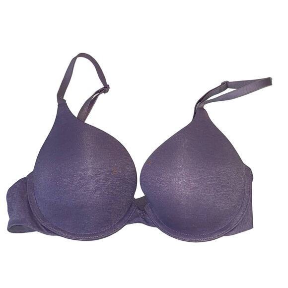 Victoria's Secret Padded Perfect Coverage Purple Lavender Bra 32C - Picture 1 of 6